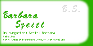 barbara szeitl business card